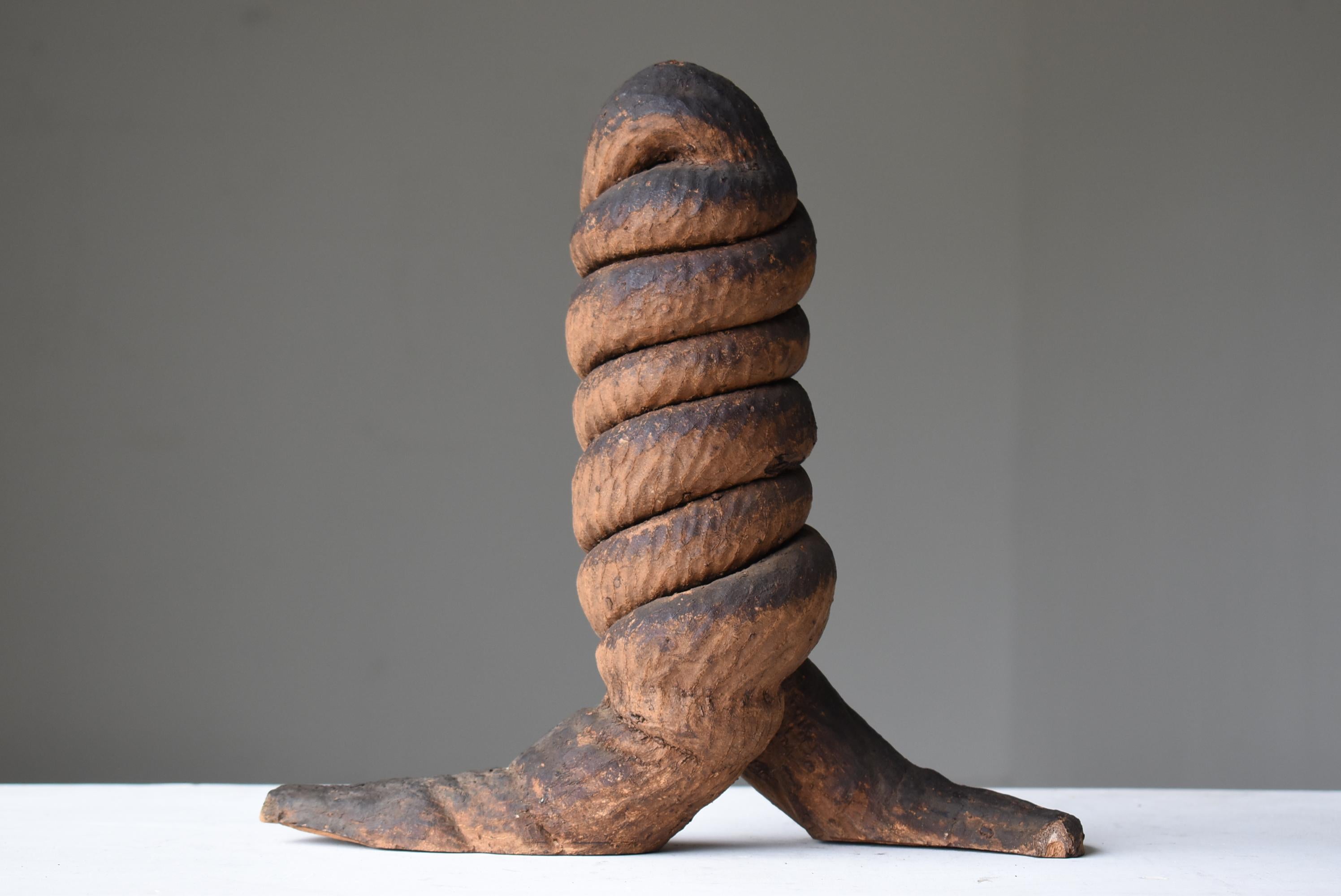 Japanese Antique Tree Root Penis 1800s-1860s / Figurine Object Wabi Sabi 3