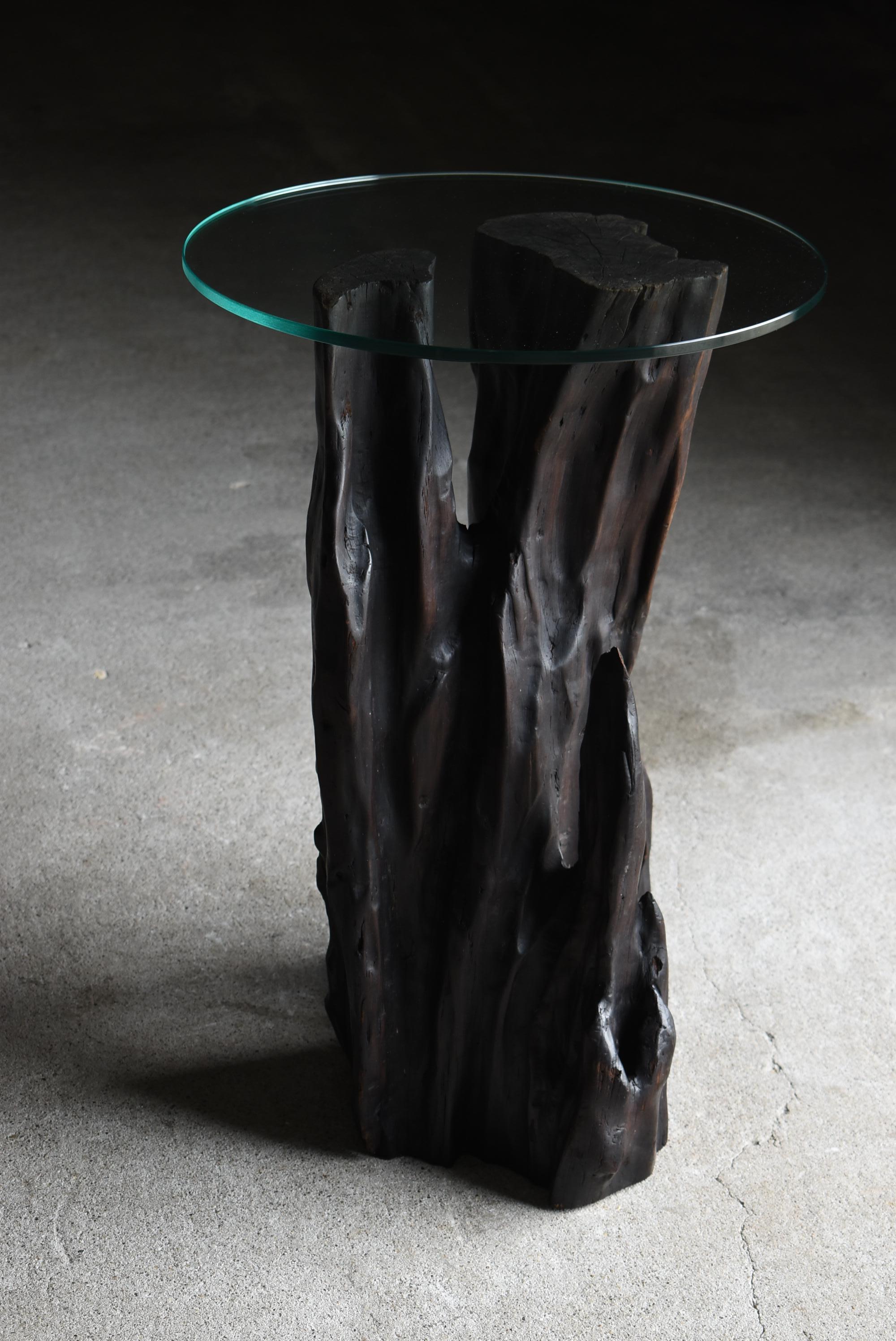 20th Century Japanese Antique Tree Root Side Table 1860s-1920s / Primitive Wabi Sabi For Sale