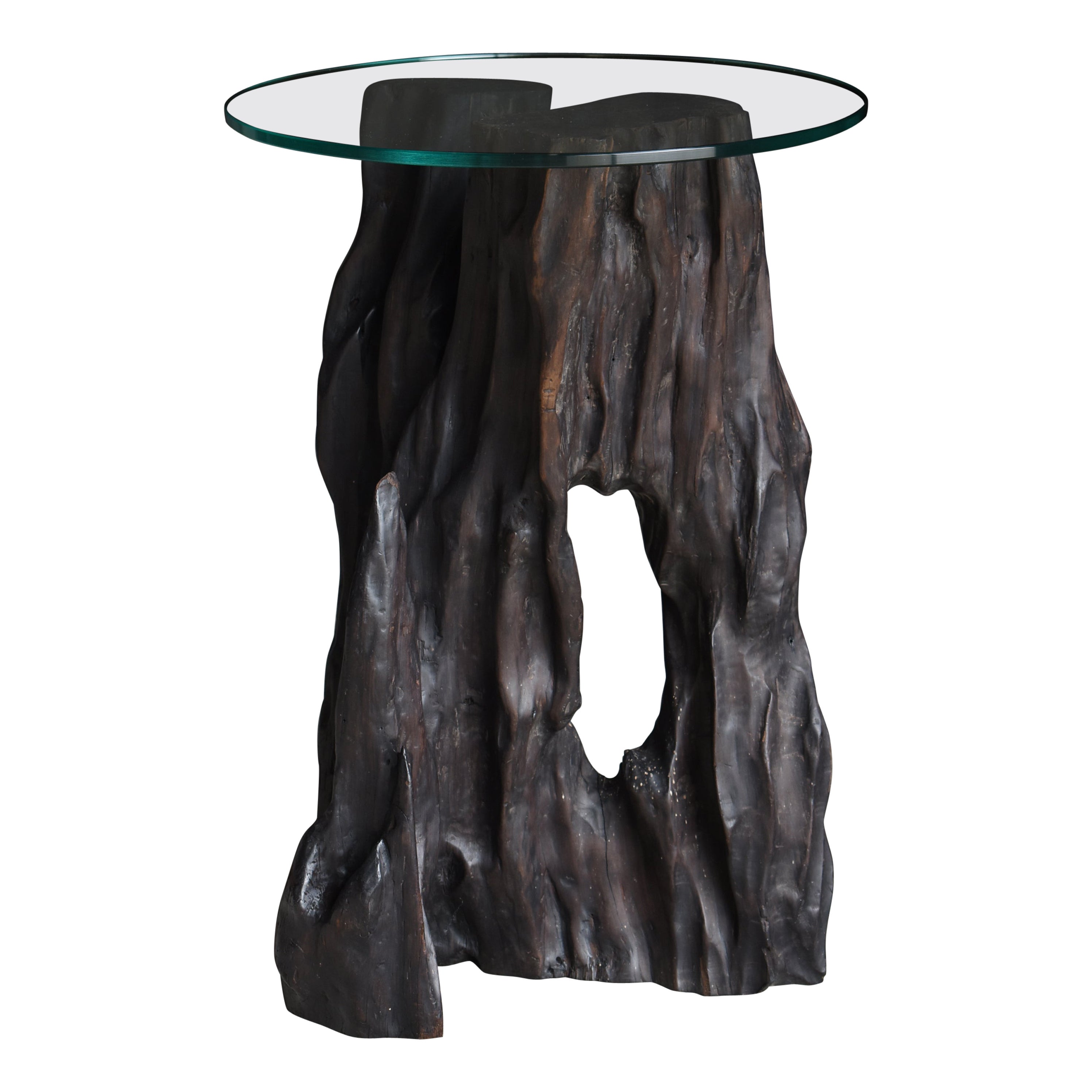 Japanese Antique Tree Root Side Table 1860s-1920s / Primitive Wabi Sabi