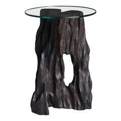 Japanese Antique Tree Root Side Table 1860s-1920s / Primitive Wabi Sabi