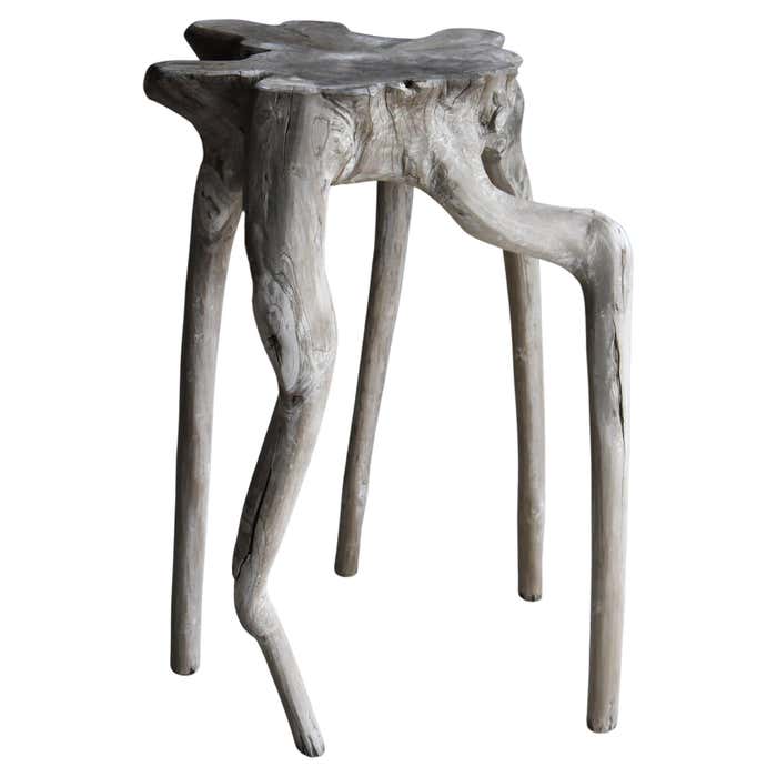 Japanese Antique Tree Root Stand 1860s-1900s / Flower Stand Side Table ...