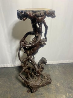 Japanese Antique Tree Root Stand 1860s-1900s / Pedistal / Side Table / Sculpture