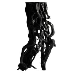 Tavolino giapponese antico con radici d'albero 1900-1940 / Tavolino Wabisabi