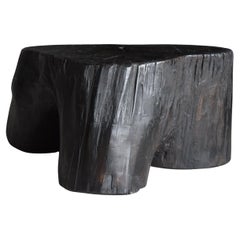 Japanese Antique Tree Stump Coffee Table 1950s-1970s / Primitive Wabi Sabi