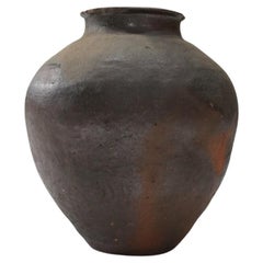 Japanese Antique Tsubo pot Flower Vase Wabi-Sabi