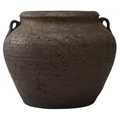 Japanese Antique Tsubo pot Flower Vase Wabi-Sabi