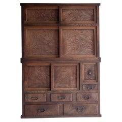 Japanese Antique Two-section Tansu  Wabi-sabi / Taishō–Shōwa Period 1910s–1940s