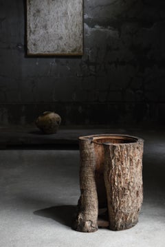 Japanese Antique Umbrella Stand 1860s-1900s / Primitive Wabi Sabi Mingei