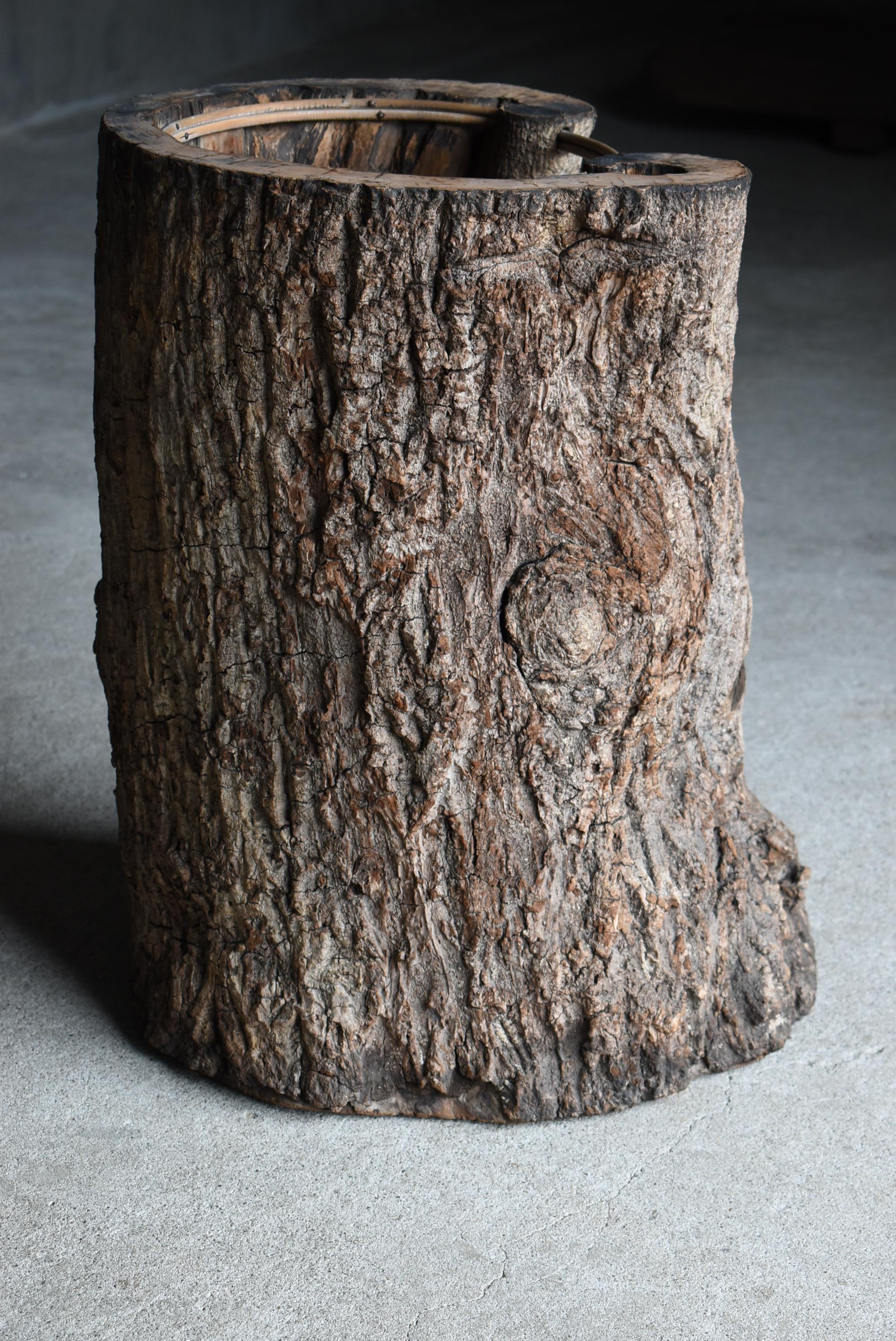 Japanese Antique Umbrella Stand 1860s1900s / Primitive Wabi Sabi