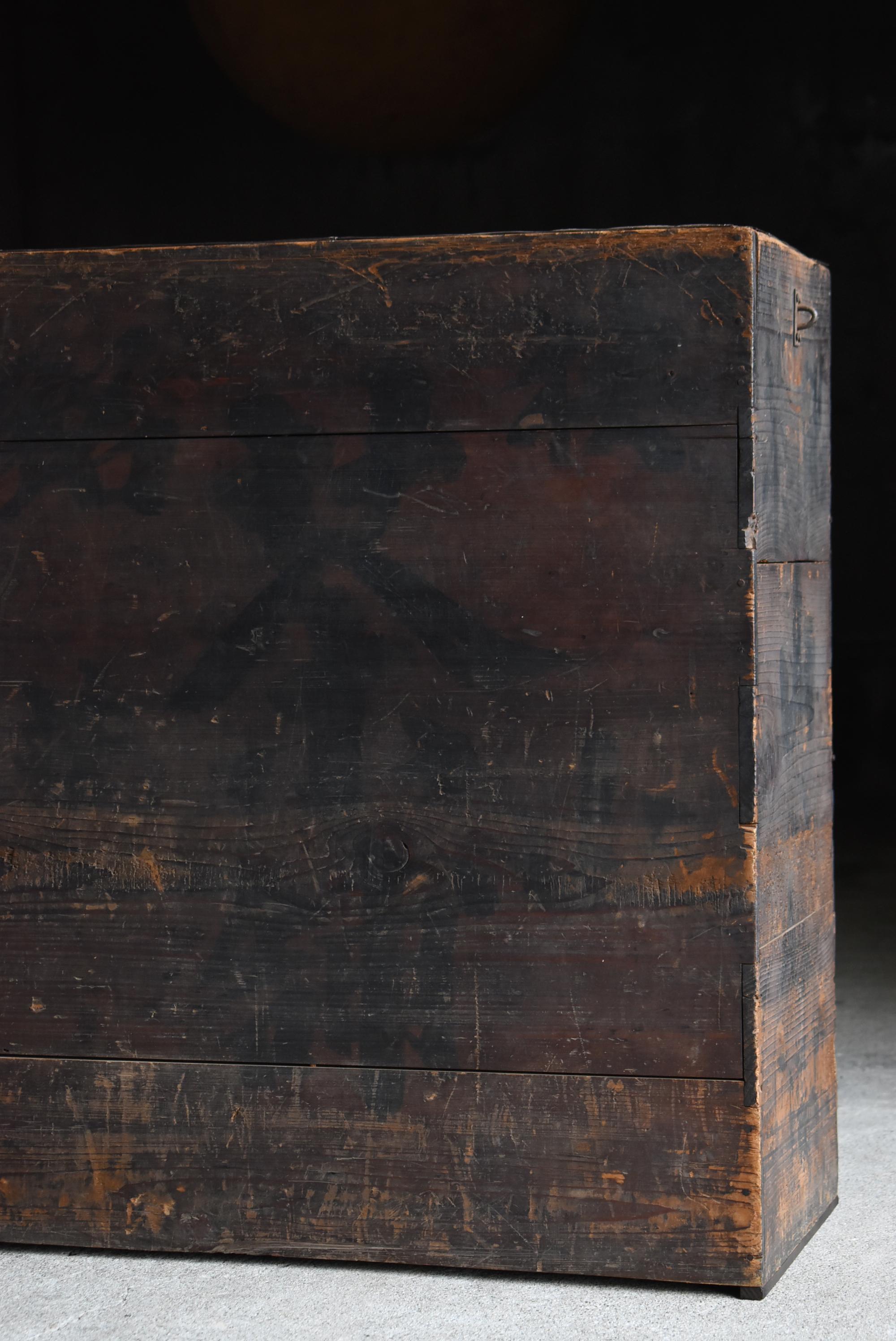 20ième siècle Japanese Antique Umbrella Stand 1900s-1940s / Wabi Sabi en vente