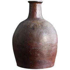 Japanese Antique Vase "Echizen Ware" Edo Period 1600-1800 / Old Jar/Sake Bottle