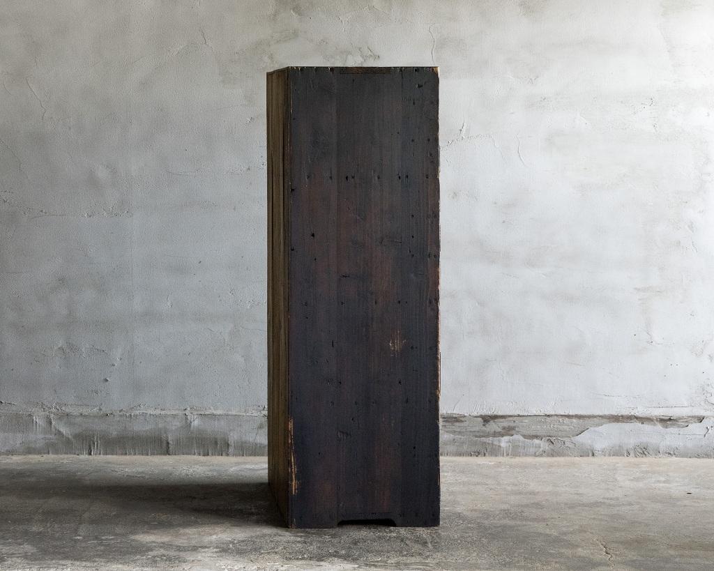 Japanese Antique Vertical Chest Of Drawers, Meiji Era'1868-1912', Wabi Sabi For Sale 3