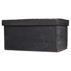 Japanese Antique Wabi-Sabi Black Box 1860s-1900s / Side Table Night Stand