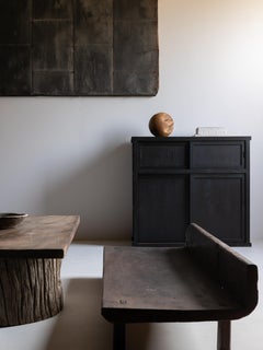 Japanese Antique Wabi Sabi Black Tansu 1860s-1900s / Chests Cabinet