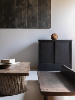 Japanese Antique Wabi Sabi Black Tansu 1860s-1900s / Chests Cabinet