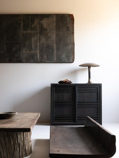 Japanese Antique Wabi Sabi Black Tansu 1860s-1900s / Chests Cabinet