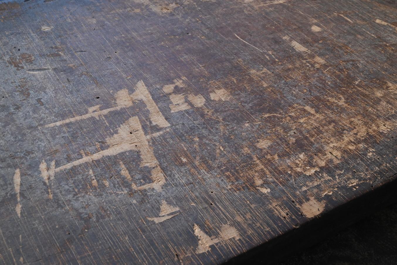 Japanese antique wabi-sabi board/wall hanging object/like an abstract painting 2
