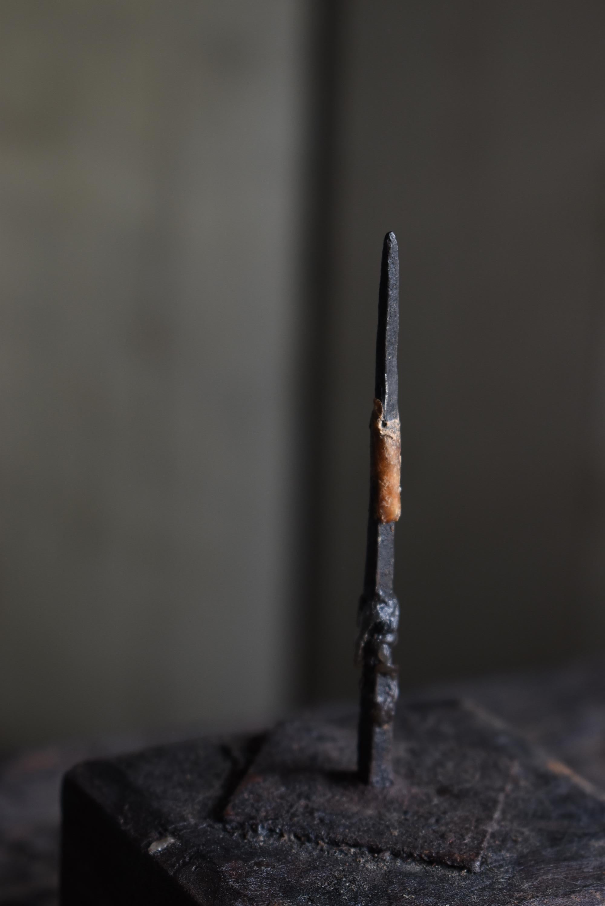 Meiji Candela antica giapponese Wabi Sabi 1860-1900 / Oggetto