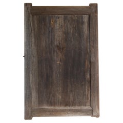 Japanese Antique Wabi-Sabi Cedar Wood Door 1860s-1900s / Wall Decoration