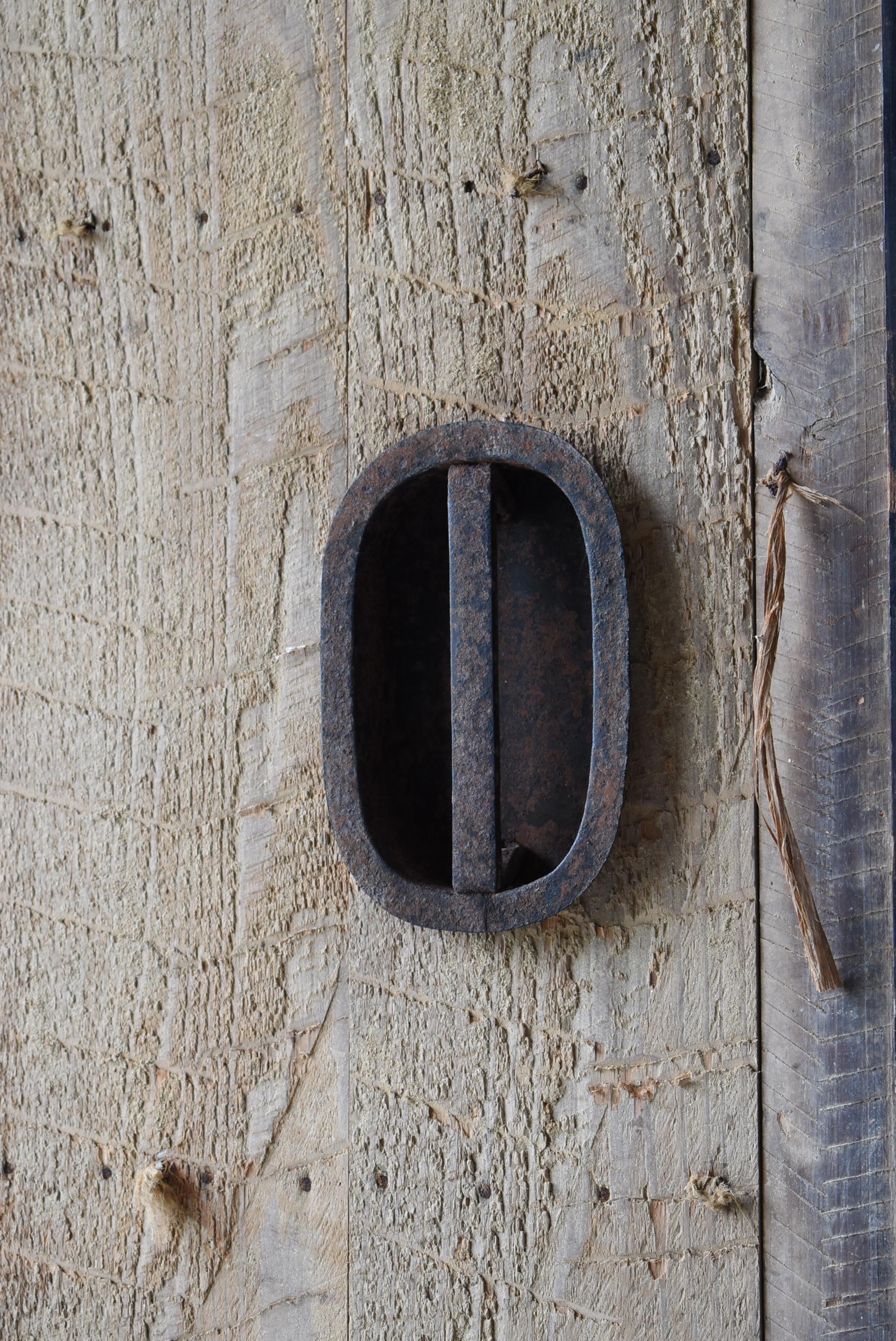 Meiji Japanese Antique Wabi Sabi Door 1860s-1900s / Architecture Object Mingei