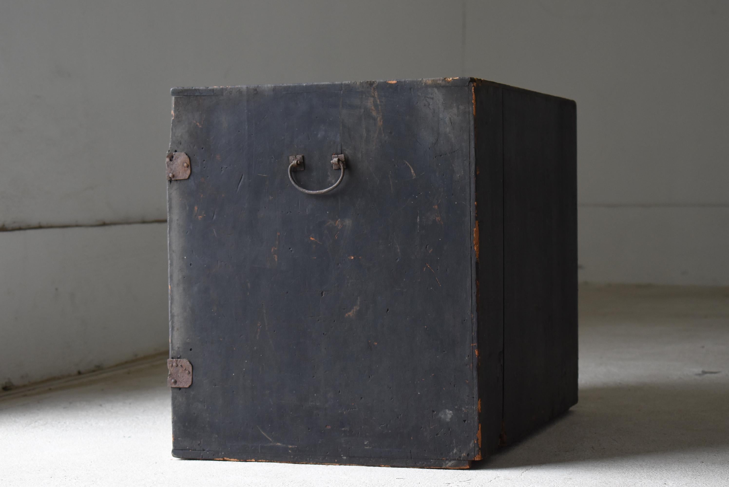 Japanischer antiker Wabi Sabi-Schrank mit Schublade 1860er-1900er Jahre / Tansu Aufbewahrungsschrank Mingei im Angebot 11
