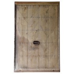 Japanische antike Wabi Sabi Große Tür 1860er-1900er Jahre / Architektur Abstrakte Kunst Zen