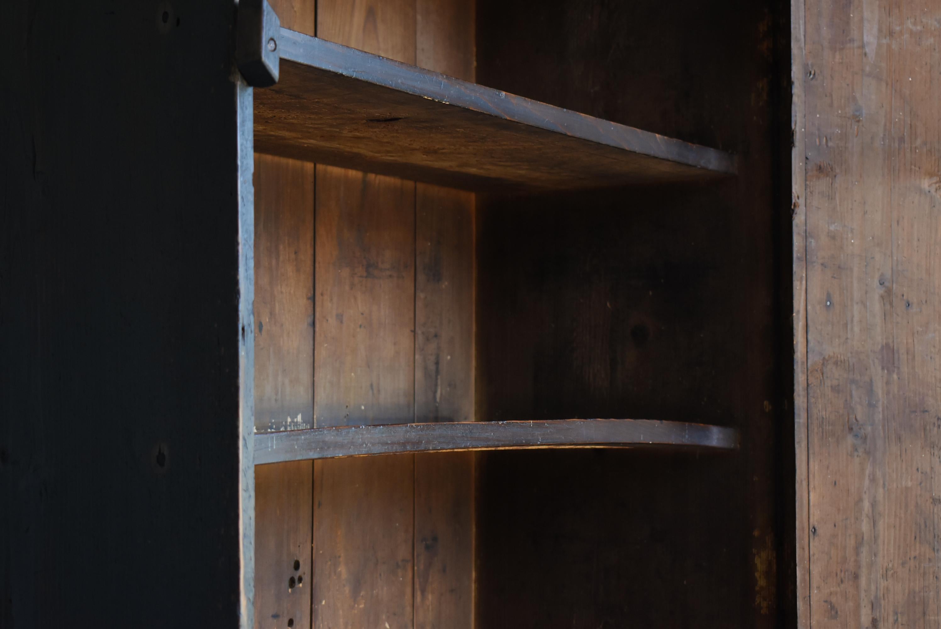 Japanese Antique Wabi-Sabi Large Cabinet 1860s-1900s / Black Tansu 8