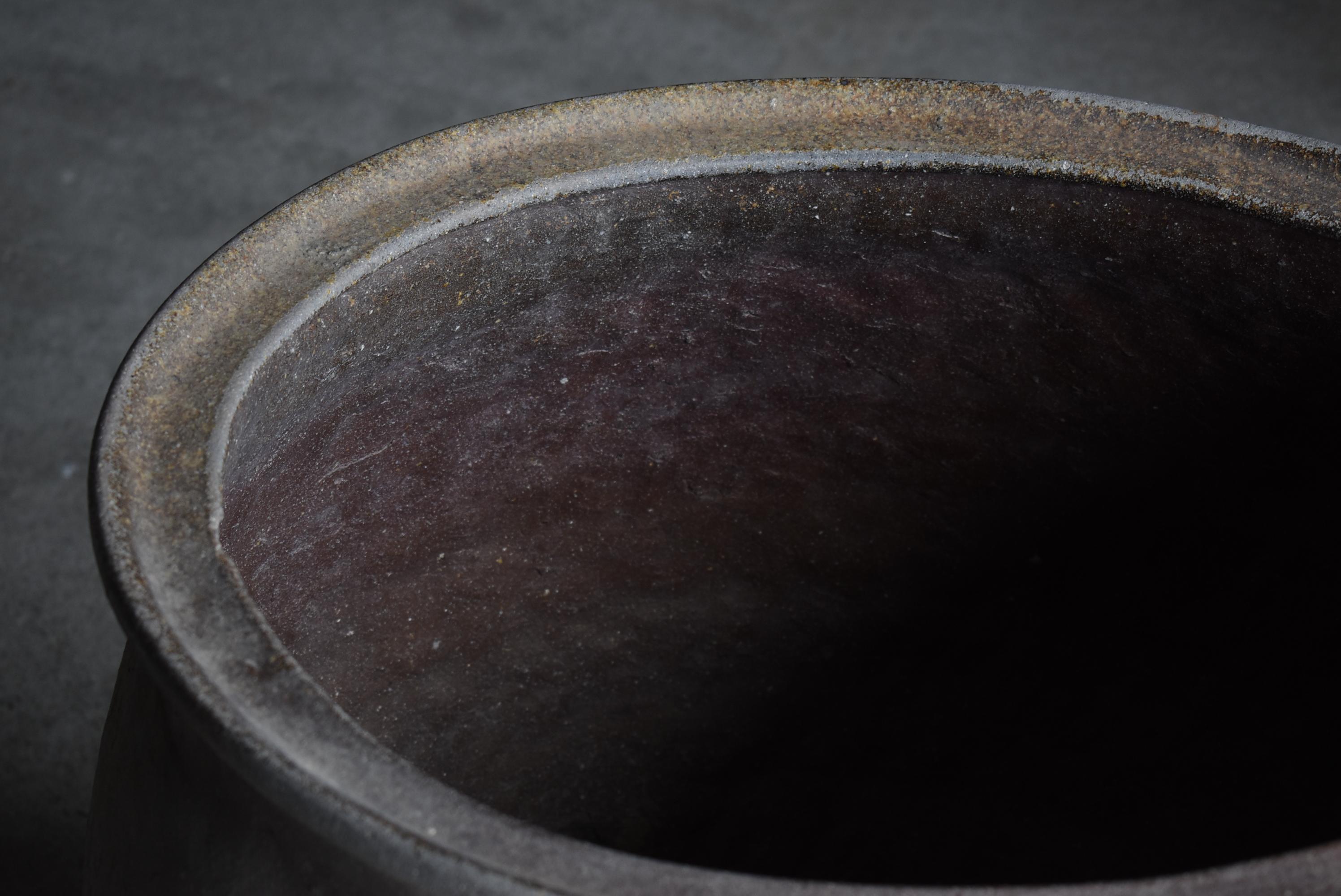 18th Century Japanese Antique Wabi-Sabi Large Pottery Vase 1700s-1800s / Flower Vase