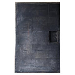 Japanese Antique Wabi Sabi Large Tin Plate Door 1900s-1940s / Wall Decoration