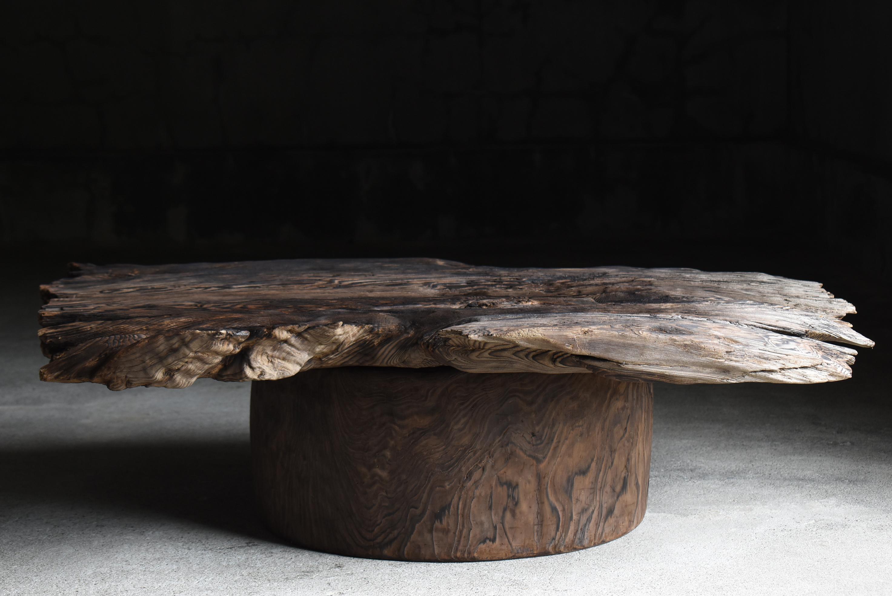 Japanischer antiker Wabi Sabi Tisch 1860er-1900er Jahre / Primitiver Sofatisch Mingei im Angebot 4