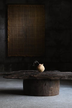 Japanese Antique Wabi Sabi Low Table 1860s-1900s / Primitive Sofa Table Mingei