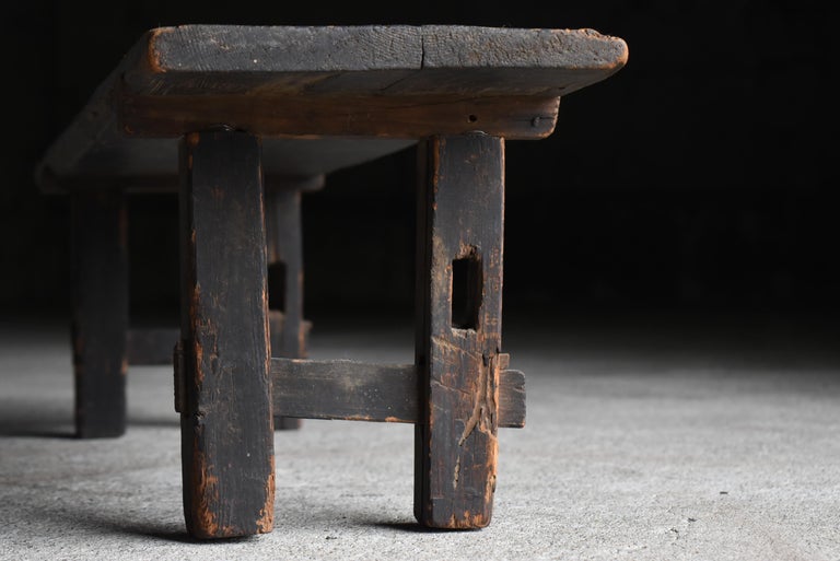 Japanese Antique Wabi-Sabi Low Table Edo period 1800s-1860s / Side