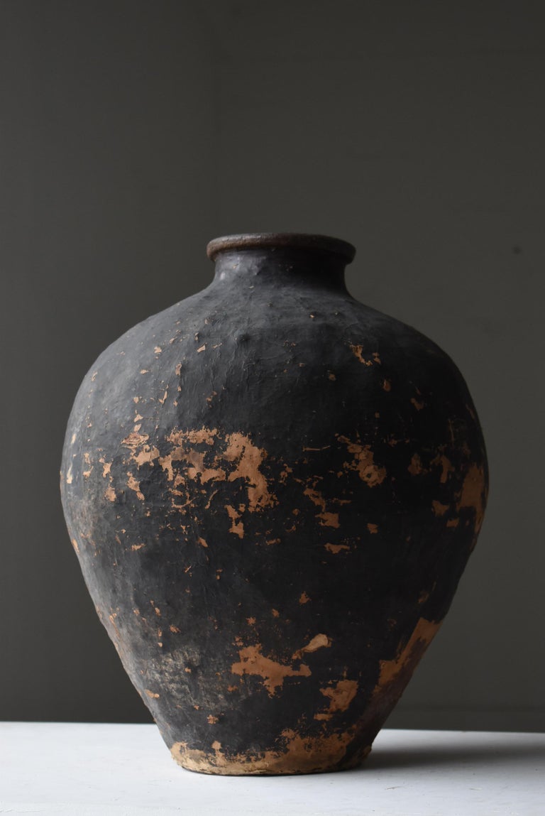 Rusty Ceramic Vase, Ceramic Vase, Farmhouse Flower Vase For