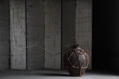 Japanese Antique Wabi-Sabi Pottery Vase 1860s-1920s / Tsubo