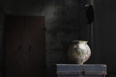 Japanese Antique Wabi Sabi Pottery Vase / Flower Vase Vessel Jar