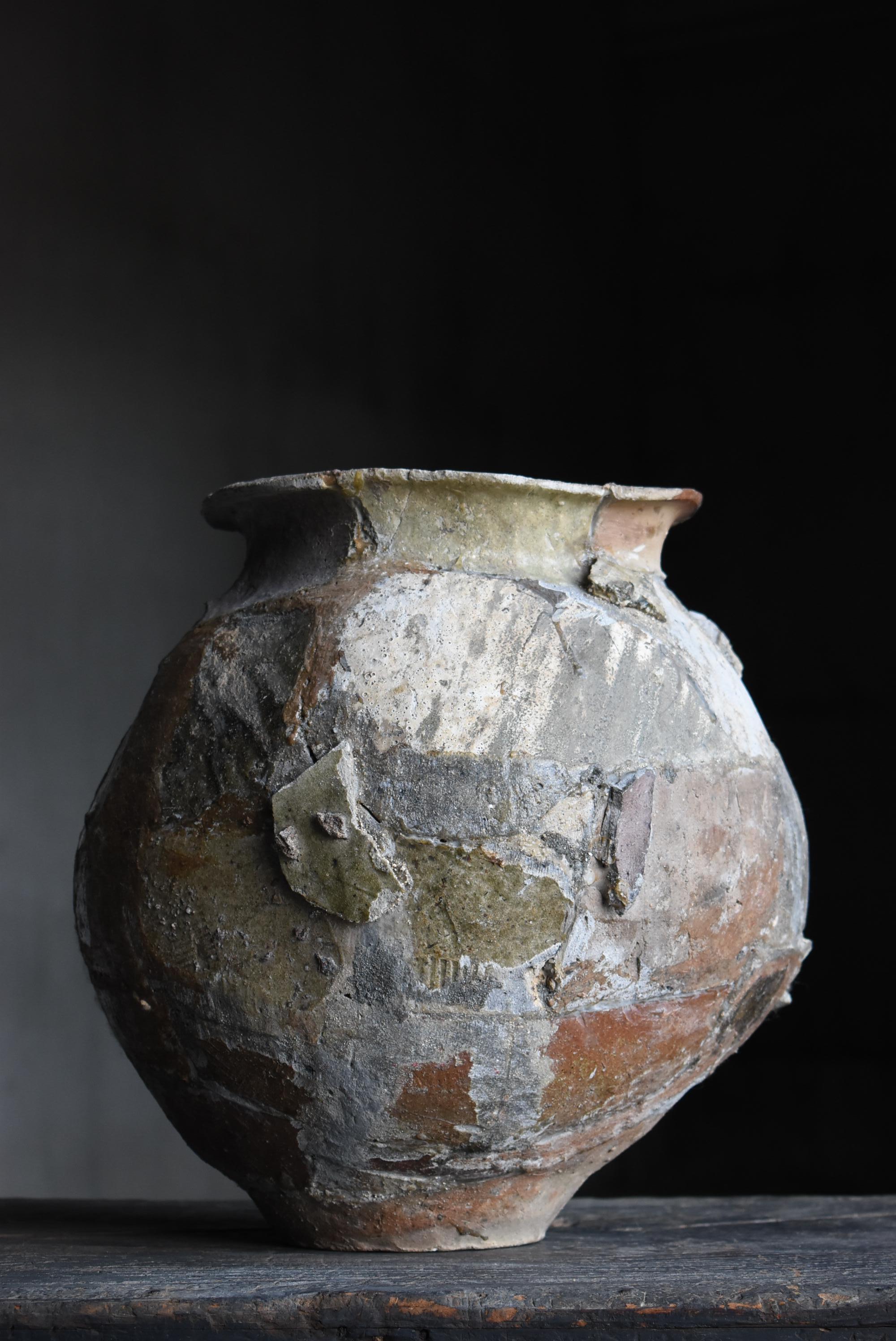 Other Japanese Antique Wabi Sabi Pottery Vase / Flower Vase Vessel Jar 