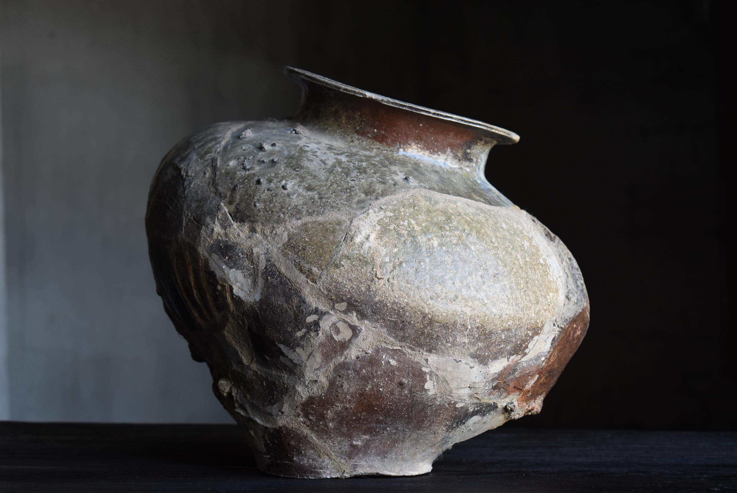 Japanese Antique Wabi Sabi Pottery Vase / Flower Vase Vessel Jar 7