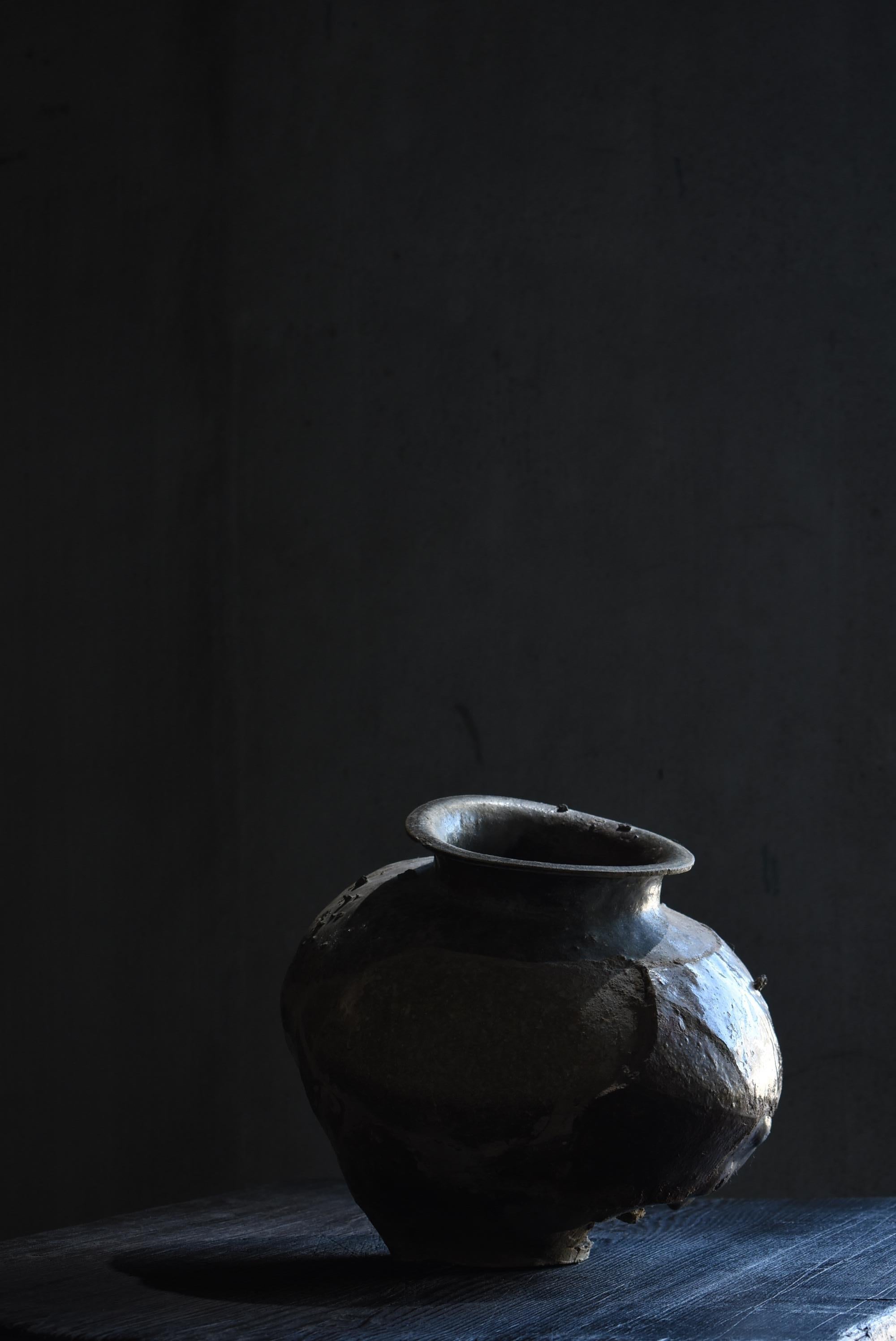 Japanese Antique Wabi Sabi Pottery Vase / Flower Vase Vessel Jar 14