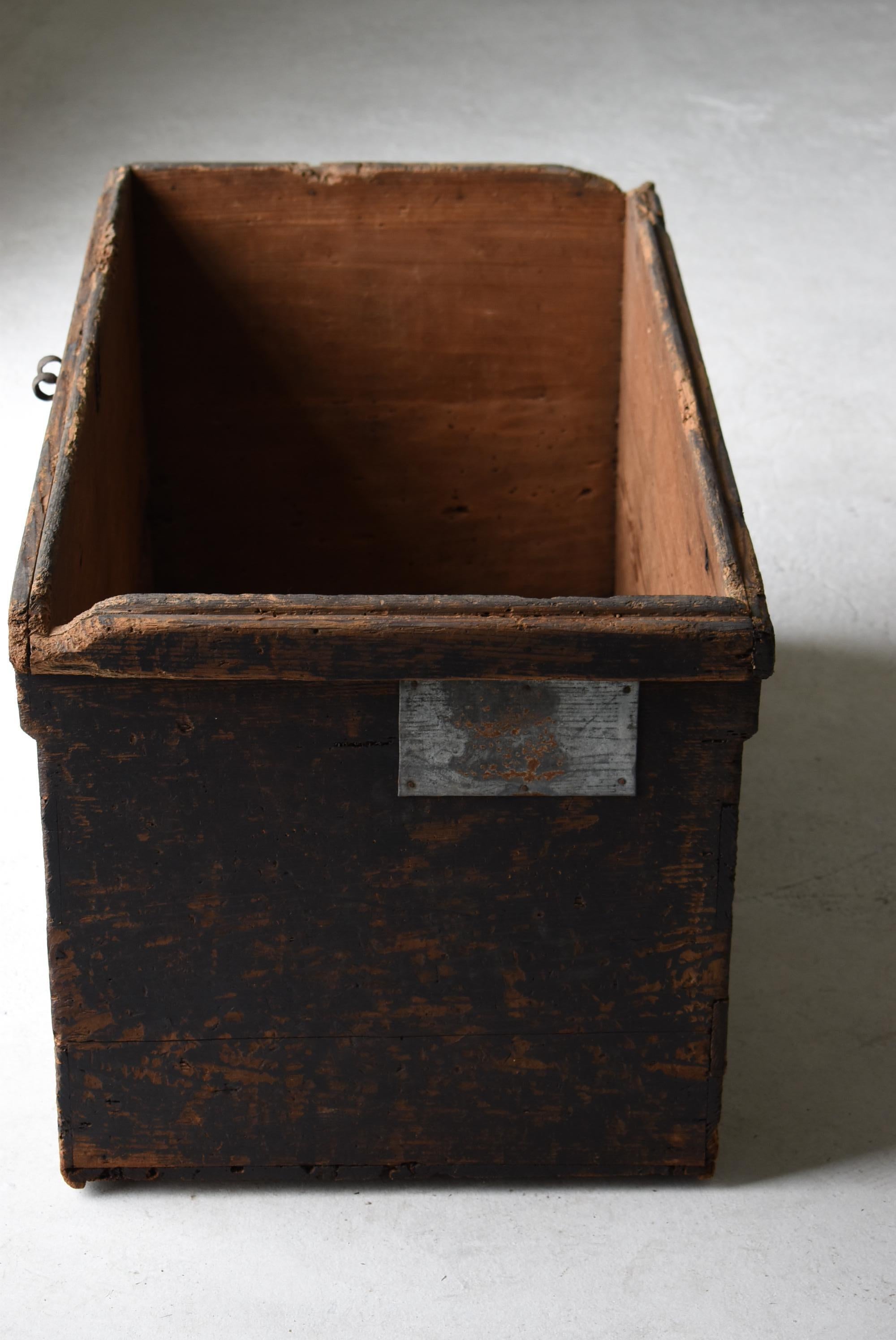 Japanese Antique Wabi-Sabi Storage Box 1860s-1900s / Tansu Sideboard Side Table 10