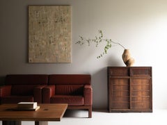 Tansu antico giapponese in stile Wabi Sabi / Periodo Meiji, anni '60-'90 del XIX secolo / Cassettiera / Bambù