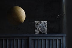 Japanese Antique Wabi-Sabi Weathered Keyaki Wood Block 1900s-1940s / Figurine