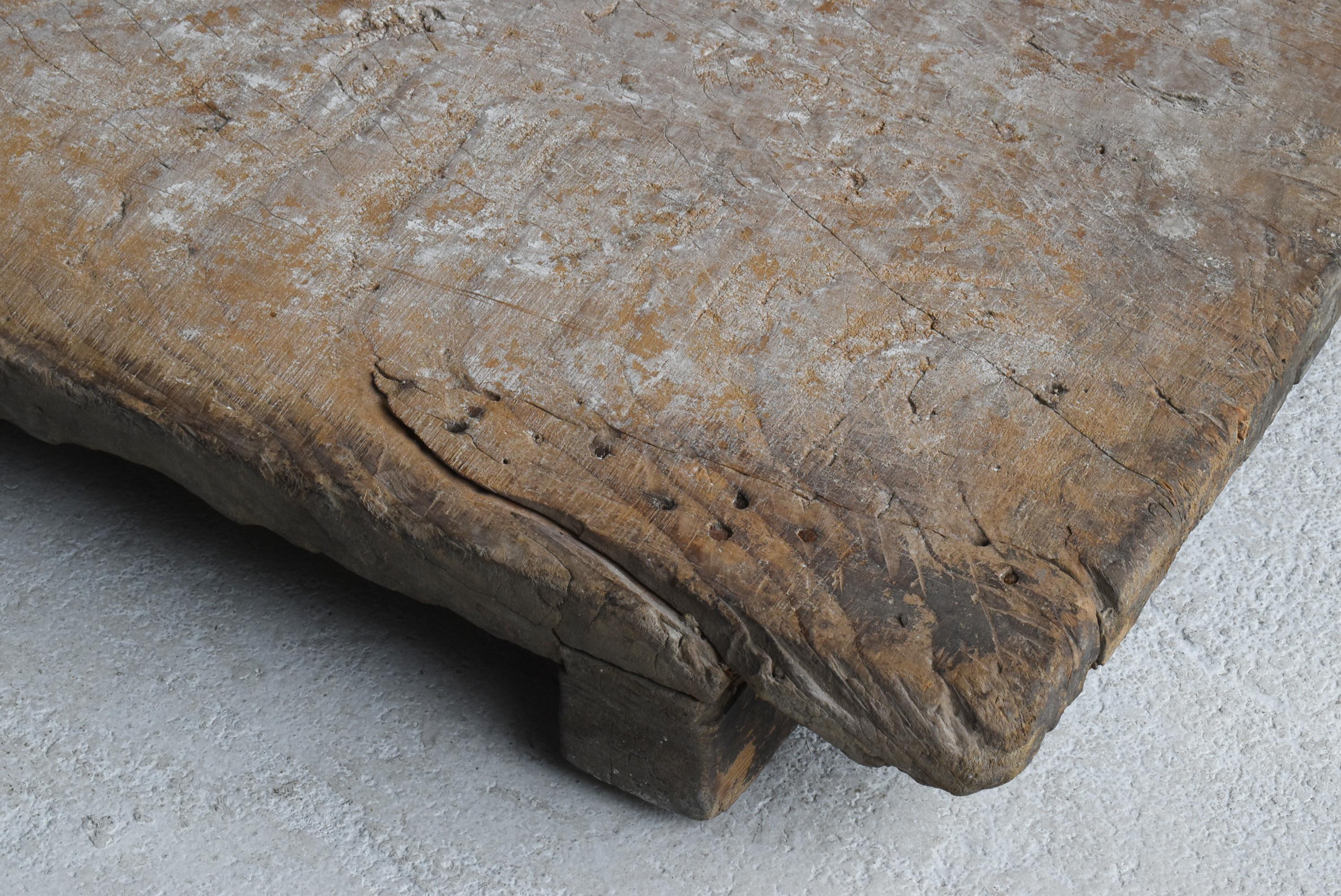 Tavola in legno giapponese Wabi-Sabi antica 1860-1900 / Decorazione da parete in vendita 3