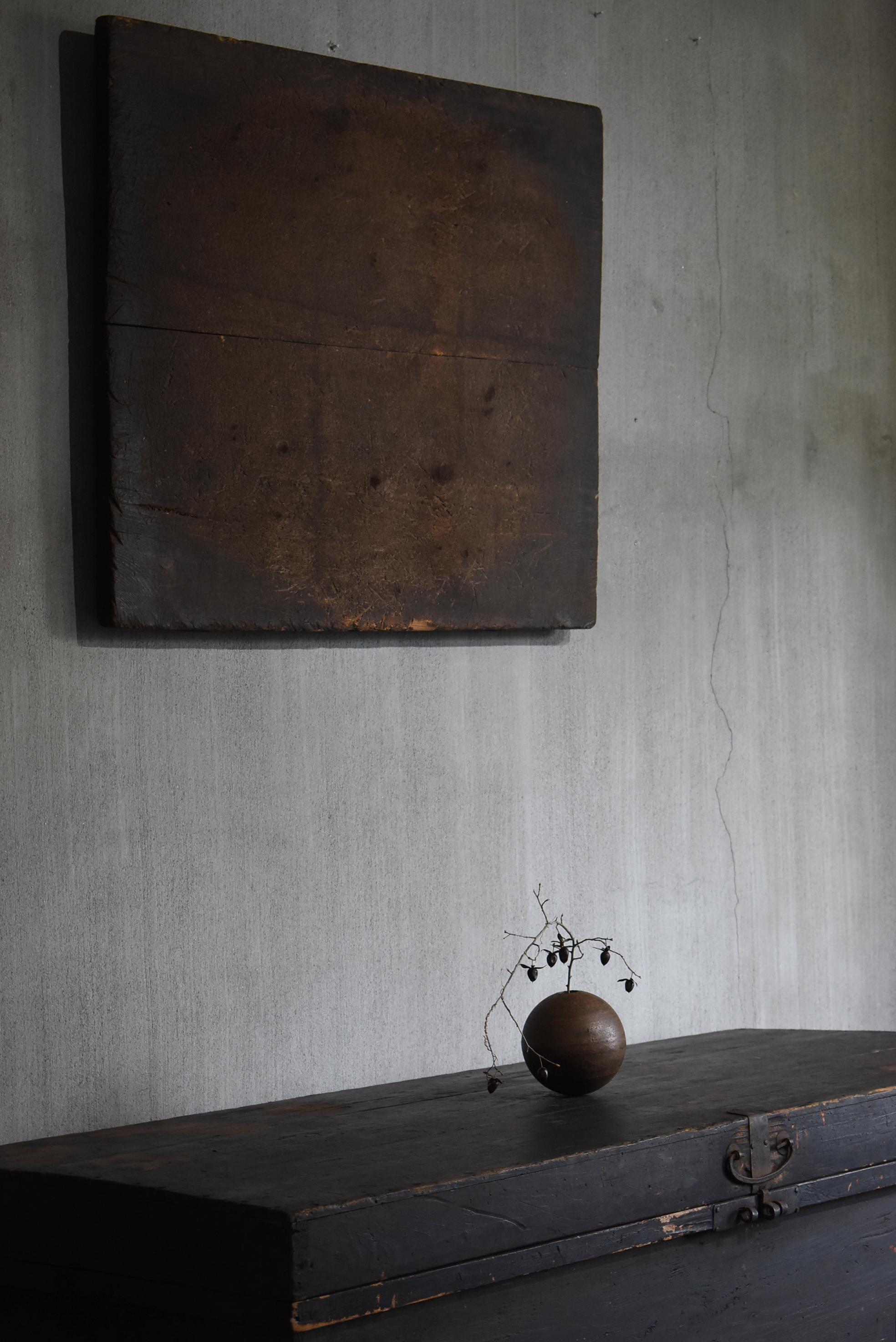 Tablero de Madera Japonés Antiguo Wabi-Sabi 1860s-1900s / Arte Abstracto 8