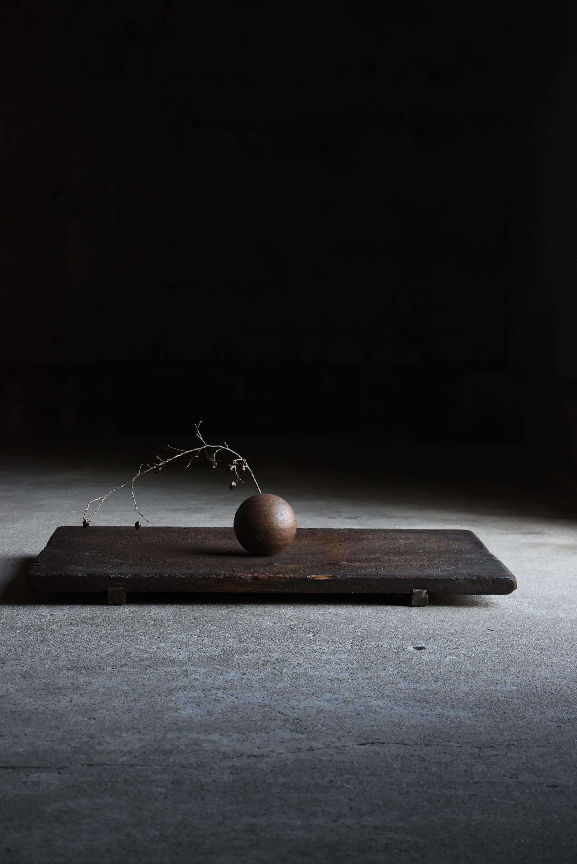 Tablero de Madera Japonés Antiguo Wabi-Sabi 1860s-1900s / Arte Abstracto 10