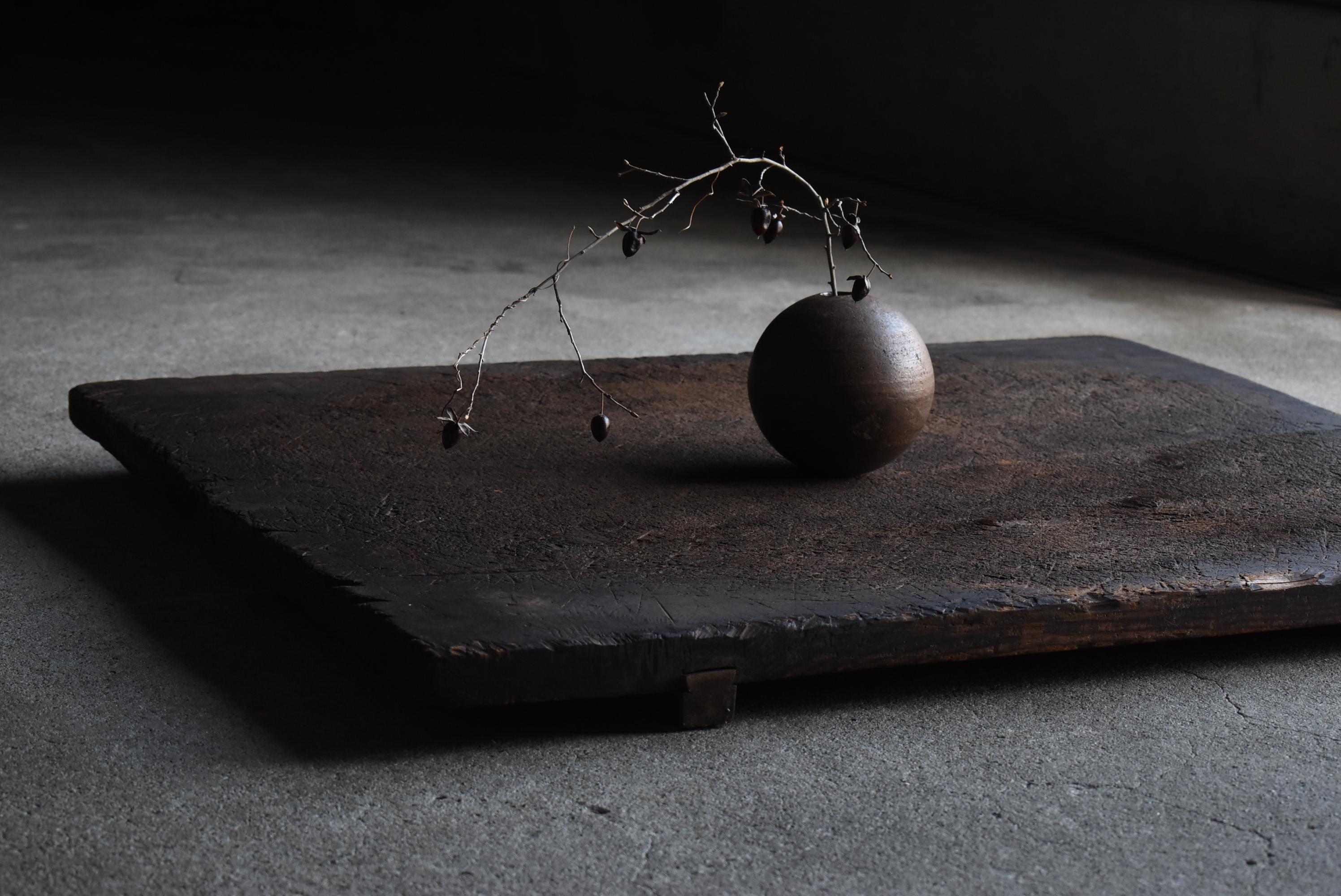 Tablero de Madera Japonés Antiguo Wabi-Sabi 1860s-1900s / Arte Abstracto 11