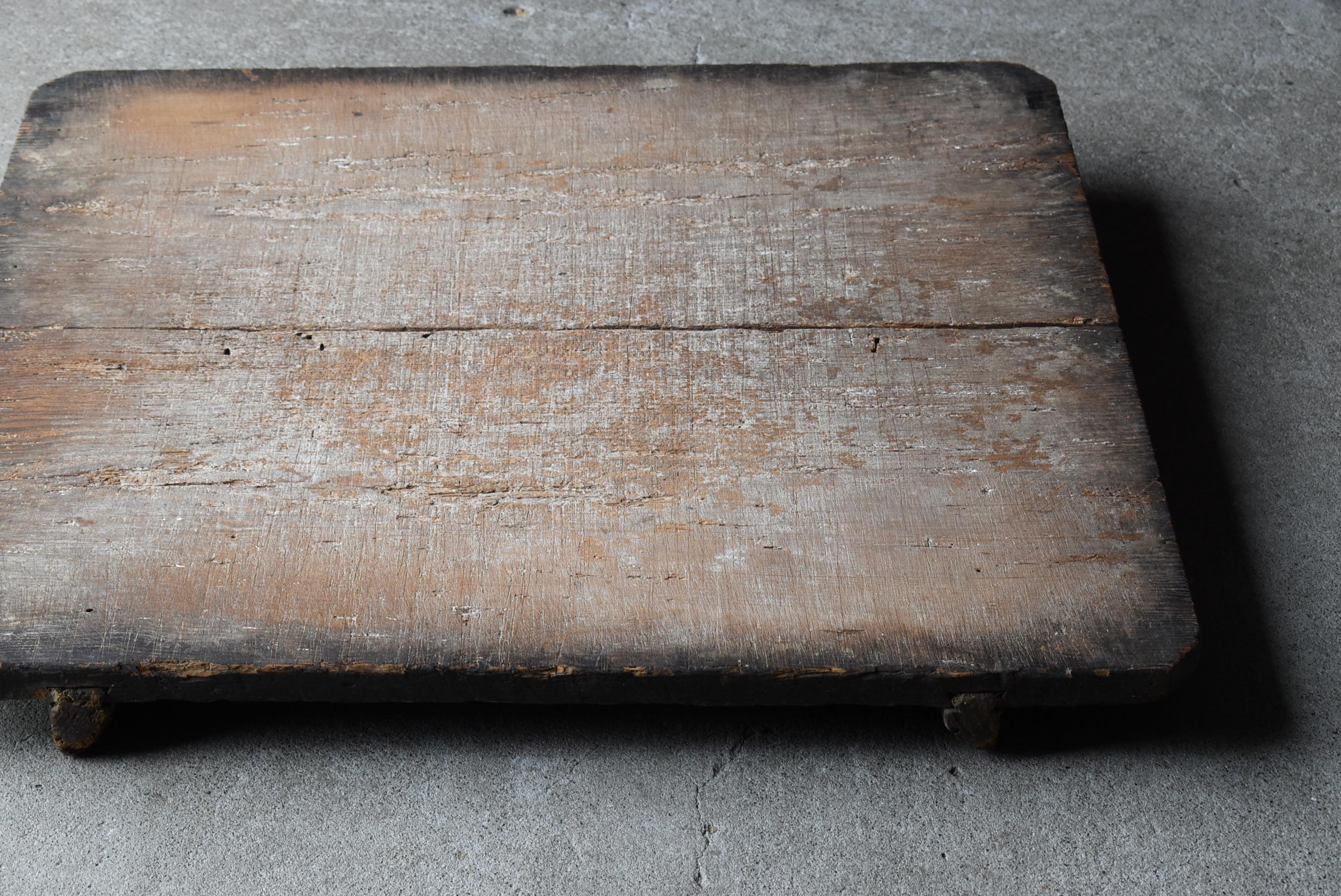 Japanese Antique Wabi Sabi Wooden Board 1860s-1900s / Abstract Art at