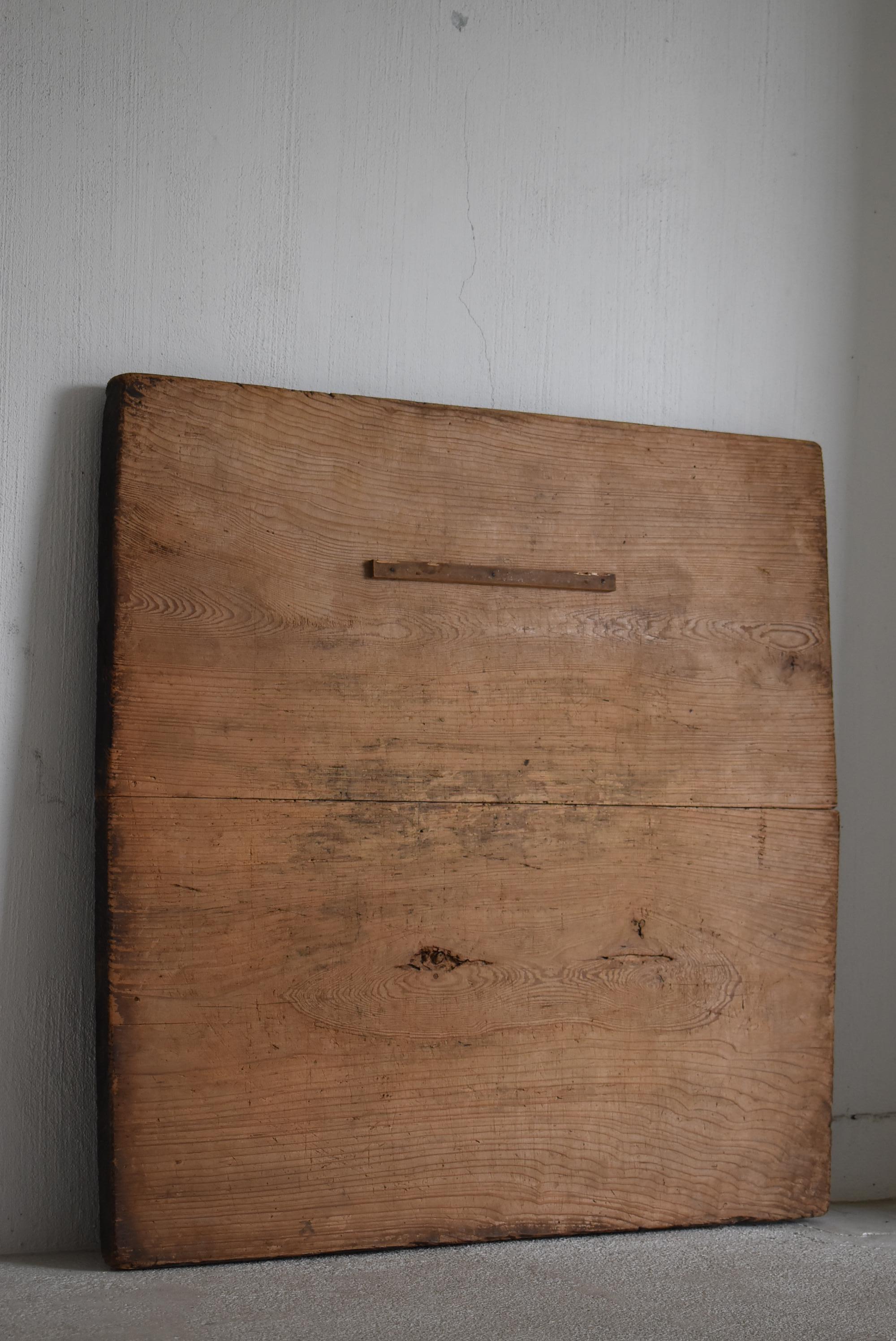 Japanese Antique Wabi Sabi Wooden Board 1860s-1900s / Exhibition Stand Mingei 8