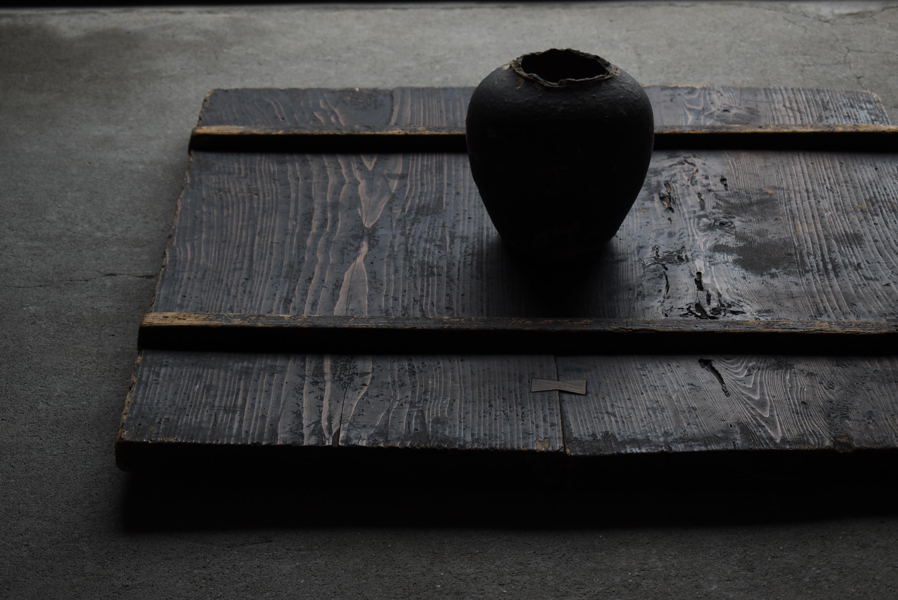 Japanese Antique Wabi Sabi Wooden Board 1860s-1900s / Exhibition Stand Mingei 14