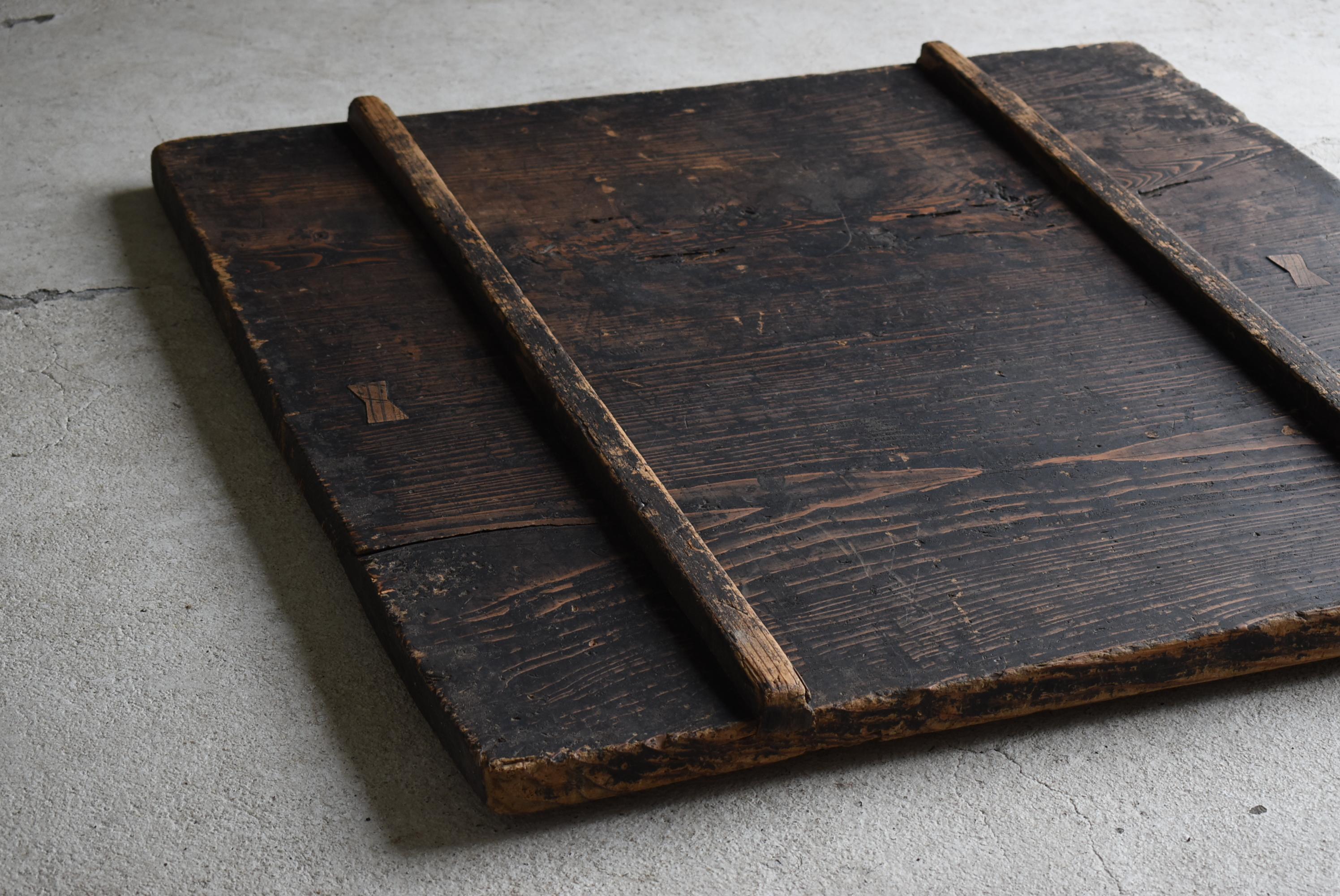 Japanese Antique Wabi Sabi Wooden Board 1860s-1900s / Exhibition Stand Mingei 1