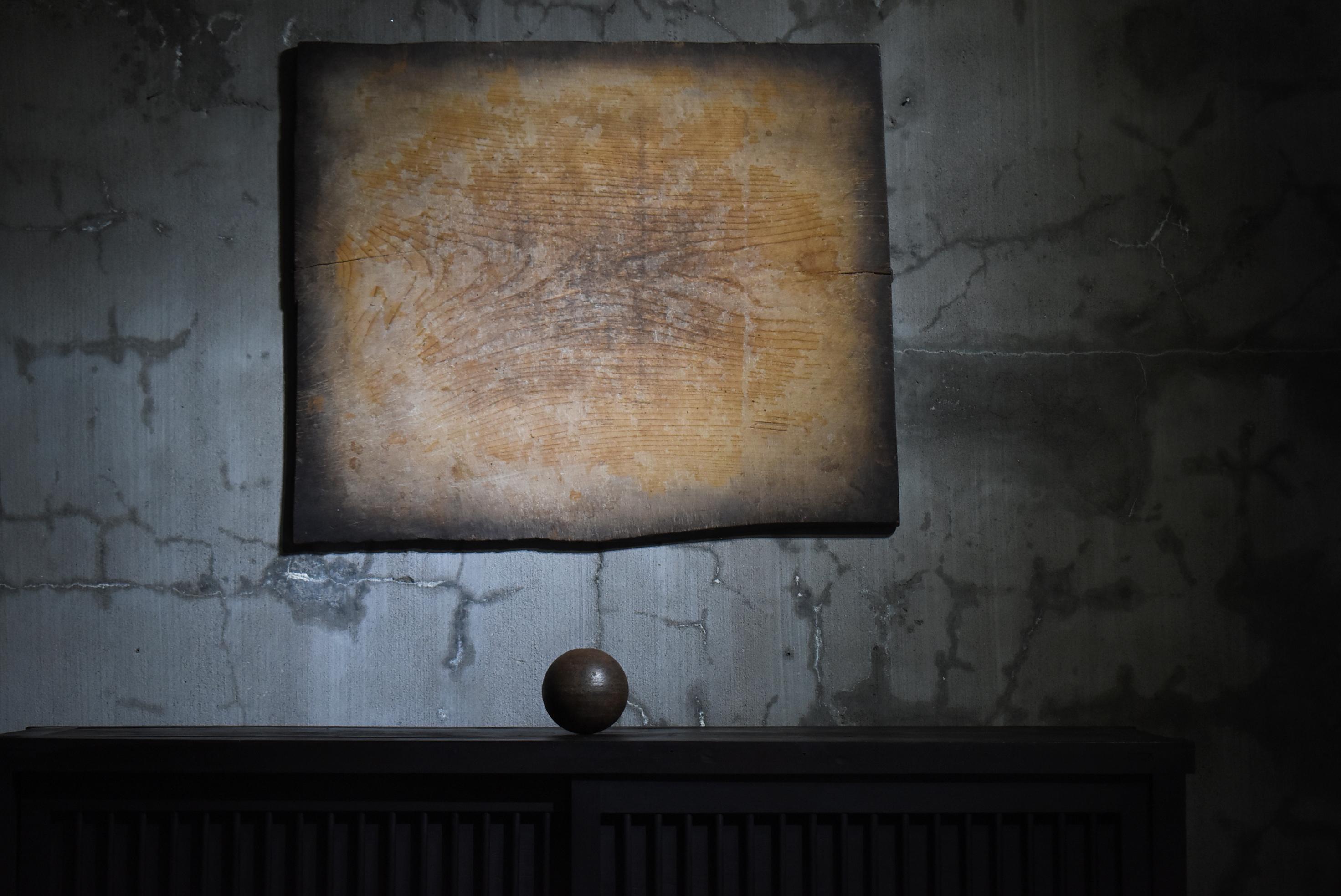 Japanese Antique Wabi-Sabi Wooden board 